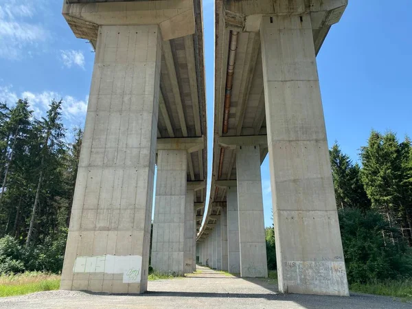 Viadukt Next Golubinjak Forest Park Viaduct Golubinjak Zagreb Rijeka Highway — Stockfoto