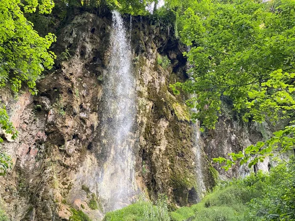 Waterval Skakavac Een Bos Park Jankovac Papuk Natuurpark Kroatië Slap — Stockfoto