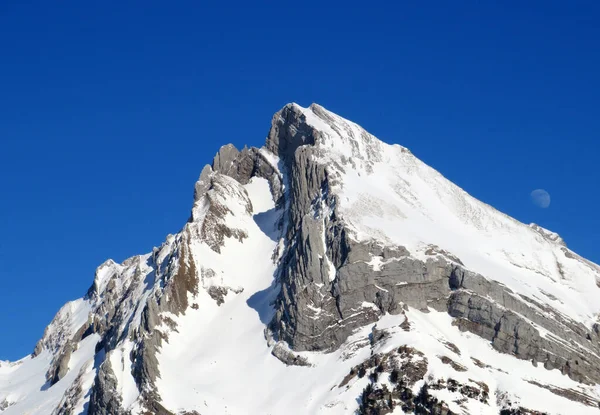 White Blanket Alpine Peak Wildhuser Schofberg Wildhuser Schafberg 2373 Alpstein — Stock Photo, Image