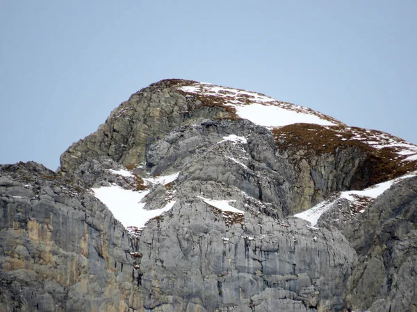 Pico Alpino Piedra Nevada Moro 2342 Cordillera Alpstein Macizo Los —  Fotos de Stock