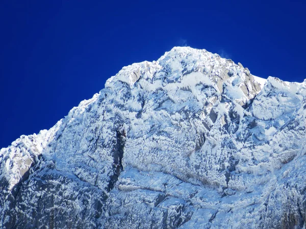 Manta Blanca Pico Alpino Wildhuser Schofberg Wildhuser Schafberg 2373 Cordillera —  Fotos de Stock