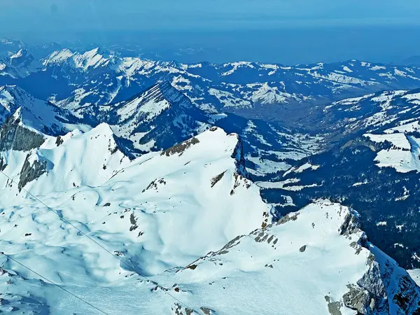 Sviçre Nin Sviçre Alpleri Ndeki Alpstein Dağlarının Yüksek Zirvesi Olan — Stok fotoğraf