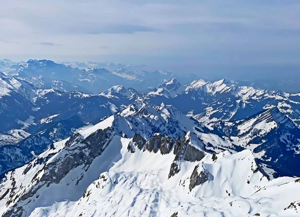 Sviçre Nin Sviçre Alpleri Ndeki Alpstein Dağlarının Yüksek Zirvesi Olan — Stok fotoğraf