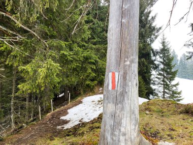 Wagital Vadisi (veya Waegital) ve Alpine Gölü Wagitalersee (veya Waegitalersee), Innerthal - Schwyz Kantonu, İsviçre / Schweiz