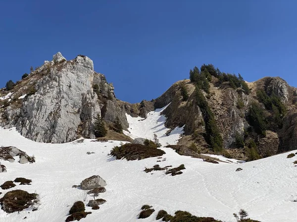 Pic Rocheux Dejenstogg Dejenstock 2022 Dans Chaîne Montagnes Des Alpes — Photo