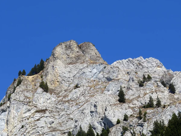 Rocky Peak Dejenstogg Dejenstock 2022 Glarus Alpen Bergketen Klontalersee Kloentalersee — Stockfoto