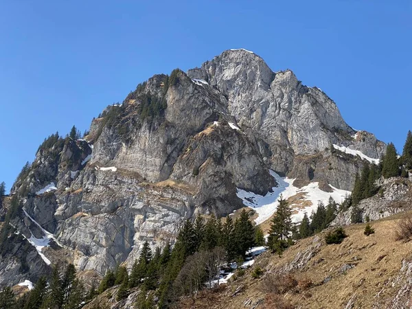 Klippig Topp Mattlistock Eller Maettlistock 1911 Bergskedjan Glarus Alperna Över — Stockfoto