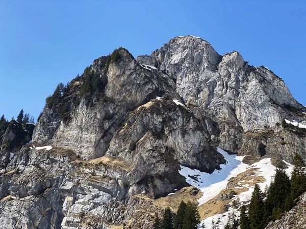 Βραχώδης Κορυφή Mattlistock Maettlistock 1911 Στην Οροσειρά Glarus Alps Πάνω — Φωτογραφία Αρχείου