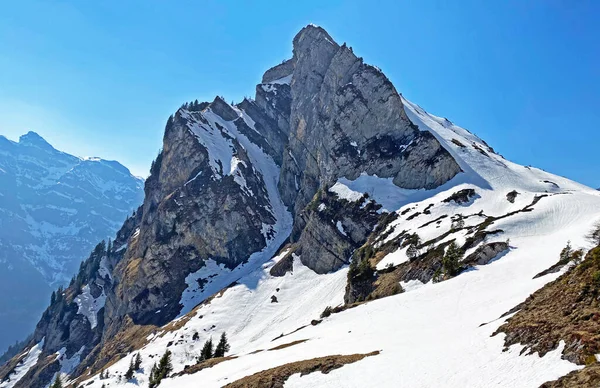 Rocky Peak Mattlistock Veya Maettlistock 1911 Glarus Alpleri Dağ Sırası — Stok fotoğraf