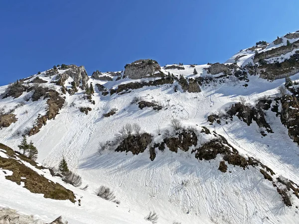 Rocky Peak Mattlistock Maettlistock 1911 Glarus Alps Mountain Range Klontalersee — Stock Photo, Image