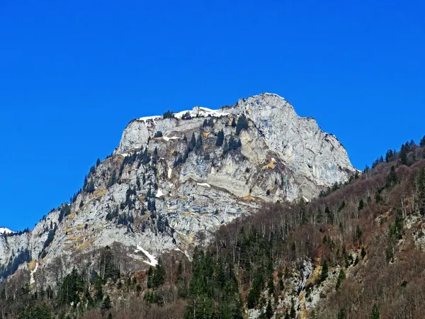 Pico Rochoso Mattlistock Maettlistock 1911 Cordilheira Dos Alpes Glarus Sobre — Fotografia de Stock