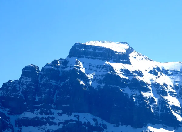 Rocky Peak Vrenelisgartli Glarnisch Vrenelisgaertli Glaernisc Glarus Alps Mountain Range — Stock Photo, Image