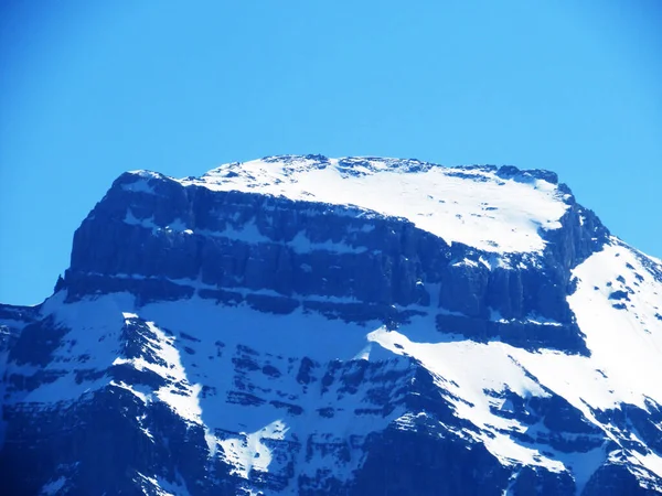 Rocky Peak Vrenelisgartli Glarnisch Vrenelisgaertli Glaernisc Glarus Alps Mountain Range — Stock Photo, Image