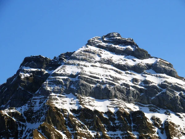 Alpine Peak Usser Furberg Usser Fuerberg 2605 Glarus Alps Mountain — Stock Photo, Image