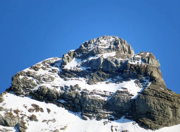 Alpine Peak Usser Furberg Usser Fuerberg 2605 Glarus Alps Mountain — Stock Photo, Image