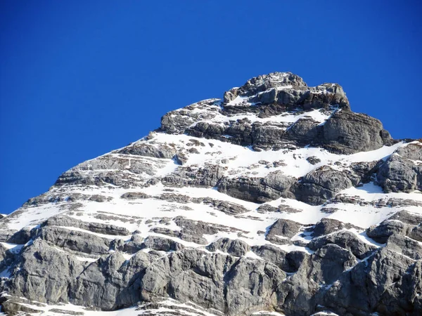 Alpine Peak Usser Furberg Usser Fuerberg 2605 Glarus Alps Mountain — Fotografia de Stock
