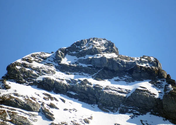 Alpský Vrchol Usser Furberg Nebo Usser Fuerberg 2605 Pohoří Glarus — Stock fotografie