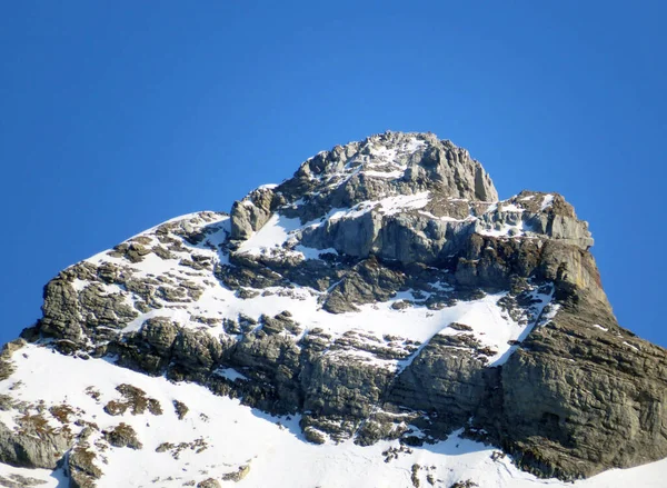 Alpine Peak Usser Furberg Usser Fuerberg 2605 Glarus Alps Mountain — Fotografia de Stock