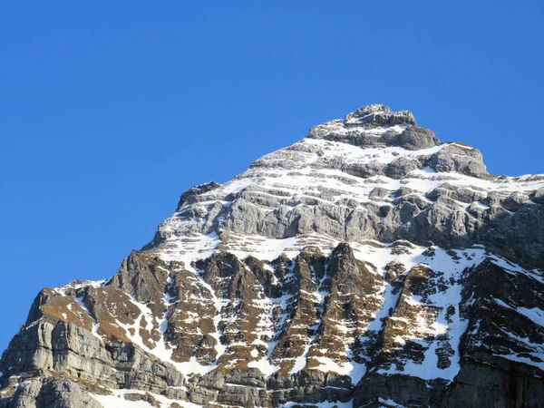 Alpine Peak Usser Furberg Usser Fuerberg 2605 Glarus Alps Mountain — Stock Photo, Image