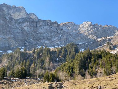 Klontalersee (Kloentalersee veya Kloentaler Gölü) gölü ve Kloental Alp Vadisi - Glarus Kantonu, İsviçre / Schweiz