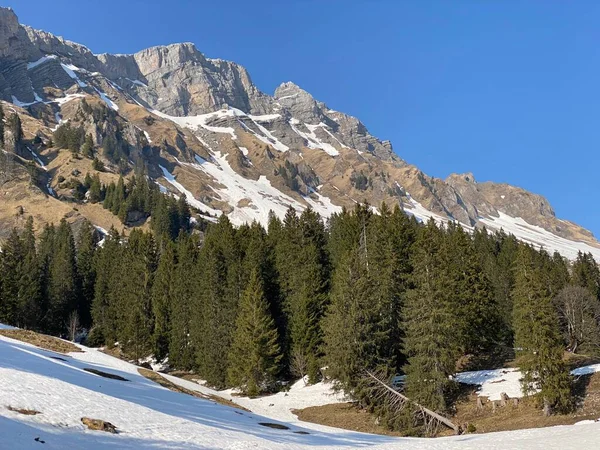 Pic Rocheux Torberg 2104 Dans Chaîne Montagnes Des Alpes Glaris — Photo