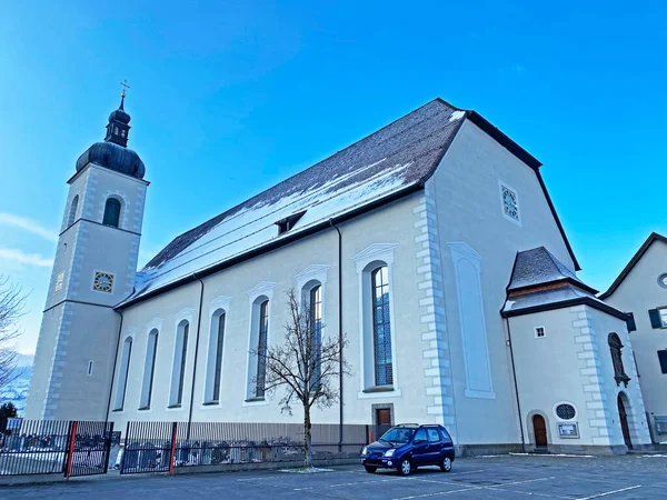 Katolik Manastırı New John Veya Katholische Klosterkirche Neu Johann Obertoggenburg — Stok fotoğraf