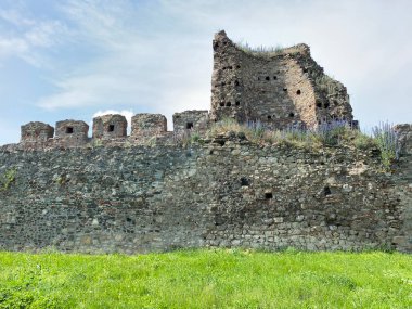 Ortaçağ güçlendirilmiş kenti Smederevo kalesi veya Smederevo 'nun 15. yüzyıl kalesi - Smederevska tvrdjava ili Smederevska utvrda, Smederevo - Sırbistan (Srbija))