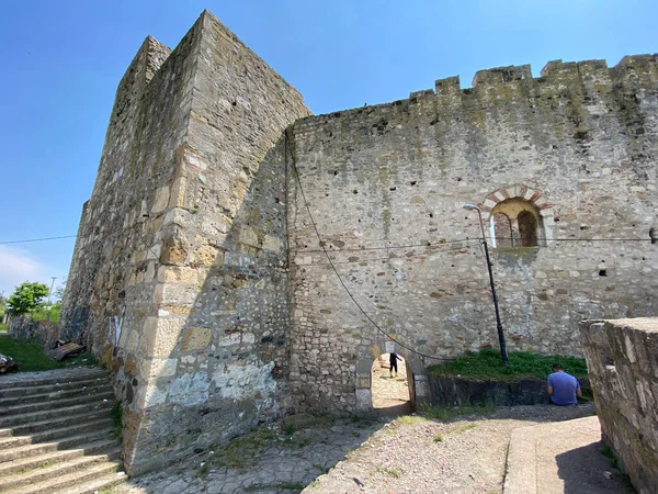 Città Fortificata Medievale Fortezza Smederevo Fortezza Del Secolo Smederevska Tvrdjava — Foto Stock