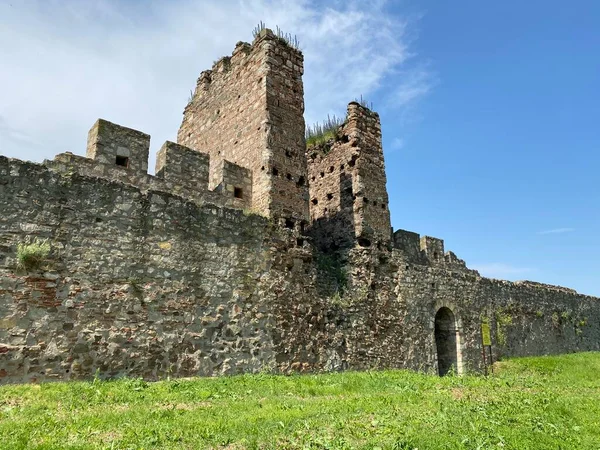 Medieval Fortified City Smederevo Fortress Smederevo 15Th Century Fortress Smederevska — Stock Photo, Image