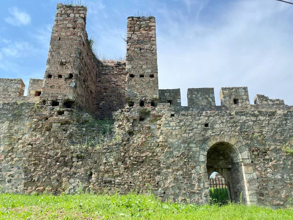 Cidade Fortificada Medieval Fortaleza Smederevo Fortaleza Século Smederevo Smederevska Tvrdjava — Fotografia de Stock