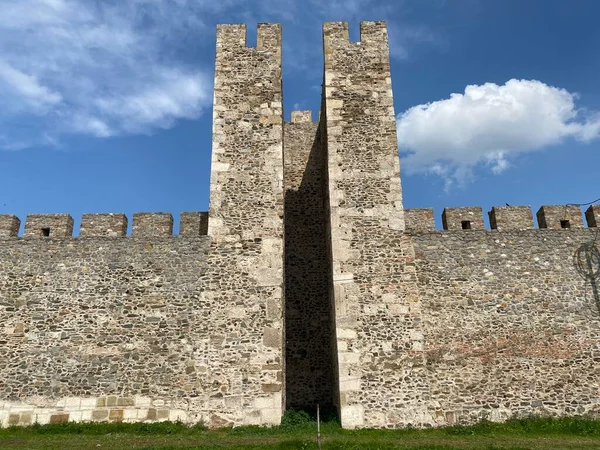 Cidade Fortificada Medieval Fortaleza Smederevo Fortaleza Século Smederevo Smederevska Tvrdjava — Fotografia de Stock