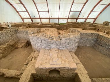 Roma kenti Viminacium Arkeoloji Parkı veya lejyoner kalesi Viminatium / Rimske terimi (Arheoloski parkı Viminacijum), Kostolac - Sırbistan (Srbija))