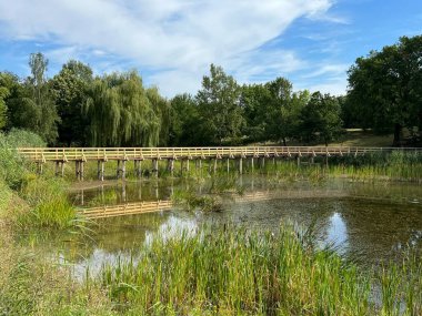 Significant landscape of Sovsko Lake or Blue eye of Slavonia, Sovski Dol - Caglin, Croatia (Znacajni krajobraz Sovsko jezero ili Modro oko Slavonije - Caglin, Hrvatska)