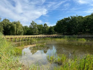 Significant landscape of Sovsko Lake or Blue eye of Slavonia, Sovski Dol - Caglin, Croatia (Znacajni krajobraz Sovsko jezero ili Modro oko Slavonije - Caglin, Hrvatska)
