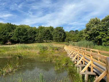Significant landscape of Sovsko Lake or Blue eye of Slavonia, Sovski Dol - Caglin, Croatia (Znacajni krajobraz Sovsko jezero ili Modro oko Slavonije - Caglin, Hrvatska)