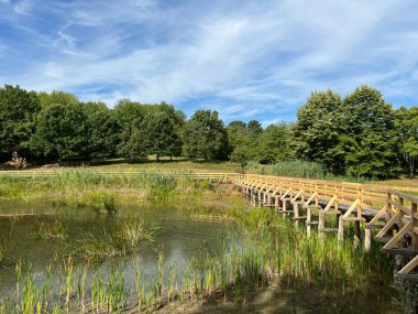 Significant landscape of Sovsko Lake or Blue eye of Slavonia, Sovski Dol - Caglin, Croatia (Znacajni krajobraz Sovsko jezero ili Modro oko Slavonije - Caglin, Hrvatska)