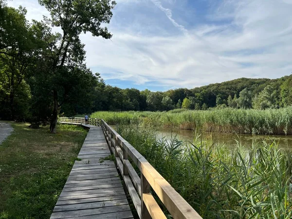 Significant landscape of Sovsko Lake or Blue eye of Slavonia, Sovski Dol - Caglin, Croatia (Znacajni krajobraz Sovsko jezero ili Modro oko Slavonije - Caglin, Hrvatska)