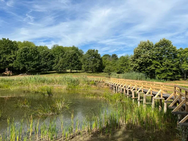 Significant landscape of Sovsko Lake or Blue eye of Slavonia, Sovski Dol - Caglin, Croatia (Znacajni krajobraz Sovsko jezero ili Modro oko Slavonije - Caglin, Hrvatska)