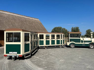 Tourist train in the Kopacki rit Nature park - Kopacevo, Croatia (Turisticki vlakic u parku prirode Kopacki rit, Kopacevo - Baranja, Hrvatska)