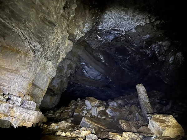 Höhle Krizna Jama Grahovo Slowenien Oder Höhle Krizna Jama Slowenien — Stockfoto