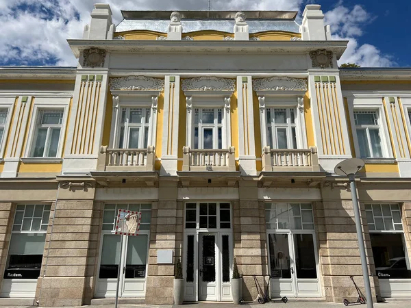 First Pozega Savings Bank Building Old Town Palace Pozega Slavonija —  Fotos de Stock