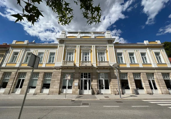 The First Pozega Savings Bank building or the Old Town Palace, Pozega - Slavonija, Croatia (Zgrada \'Prve pozeske stedionice\' ili Stara gradska palaca, Pozega - Slavonija, Hrvatska)