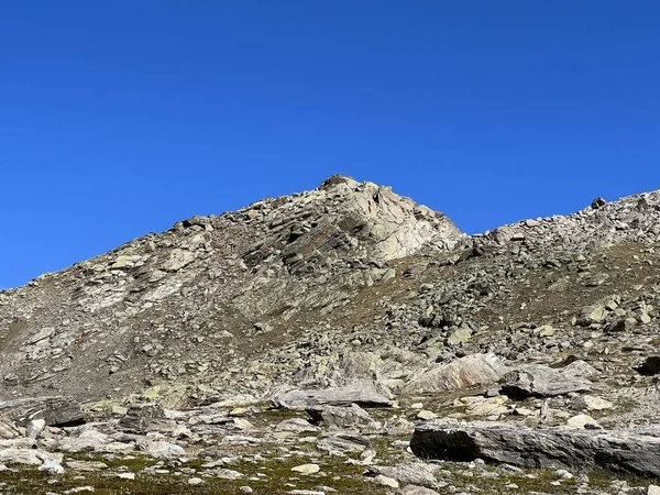 Felsen Und Steine Der Silvretta Und Albulalpen Schweizer Alpenmassiv Davos — Stockfoto