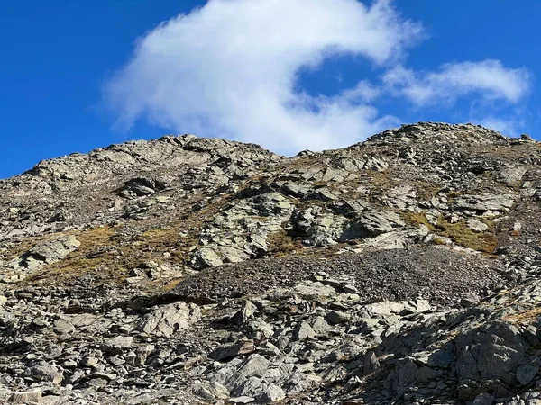 Камені Камені Горах Сильветта Альбула Гірському Масиві Швейцарських Альп Давос — стокове фото