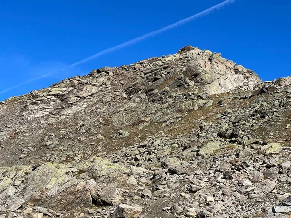 Rocas Piedras Los Alpes Silvretta Albula Alpes Macizo Los Alpes — Foto de Stock