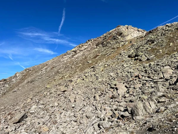 Pietre Rocce Delle Alpi Silvretta Delle Alpi Albula Nel Massiccio — Foto Stock