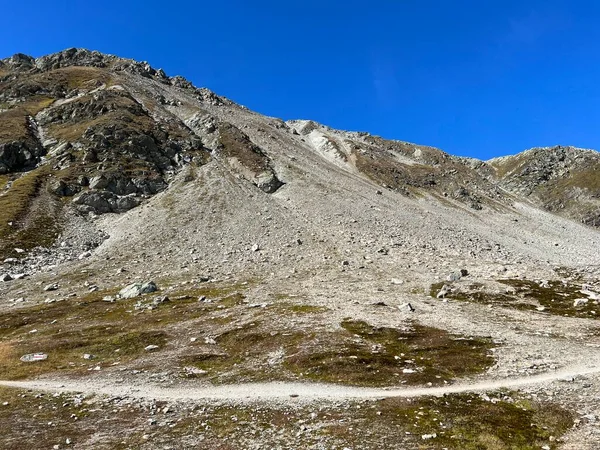 Rutas Senderismo Rutas Montaña Los Alpes Silvretta Macizo Los Alpes — Foto de Stock