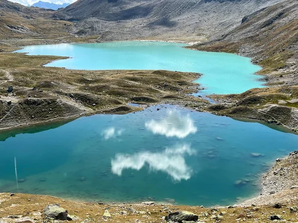 Joeriseen Vagy Joriseen Csoport Alpesi Tavak Található Silvretta Alpok Hegység — Stock Fotó