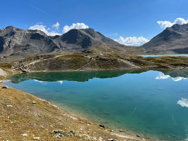 Joeriseen Joriseen Group Alpine Lakes Located Silvretta Alps Mountain Range — Stock Photo, Image