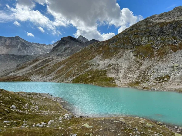 Joeriseen Joriseen Grupo Lagos Alpinos Localizados Cordilheira Dos Alpes Silvretta — Fotografia de Stock